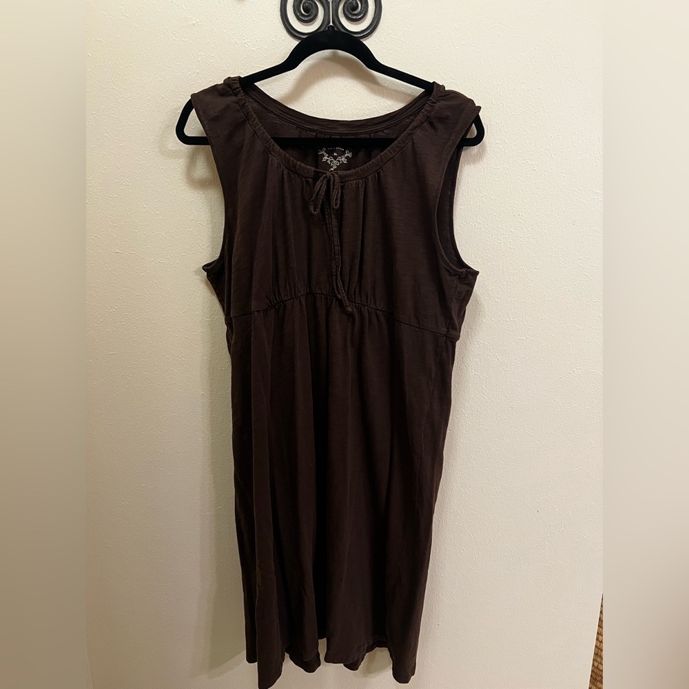 Sonoma Chocolate Brown Sleeveless Dress